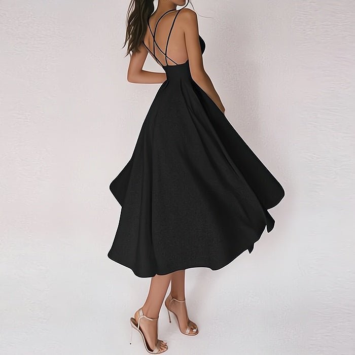 Aurora Elegant V-neck Dress for Women Effortless Chic Look