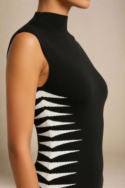 Cleo Bandage Midi Dress - Classic Black