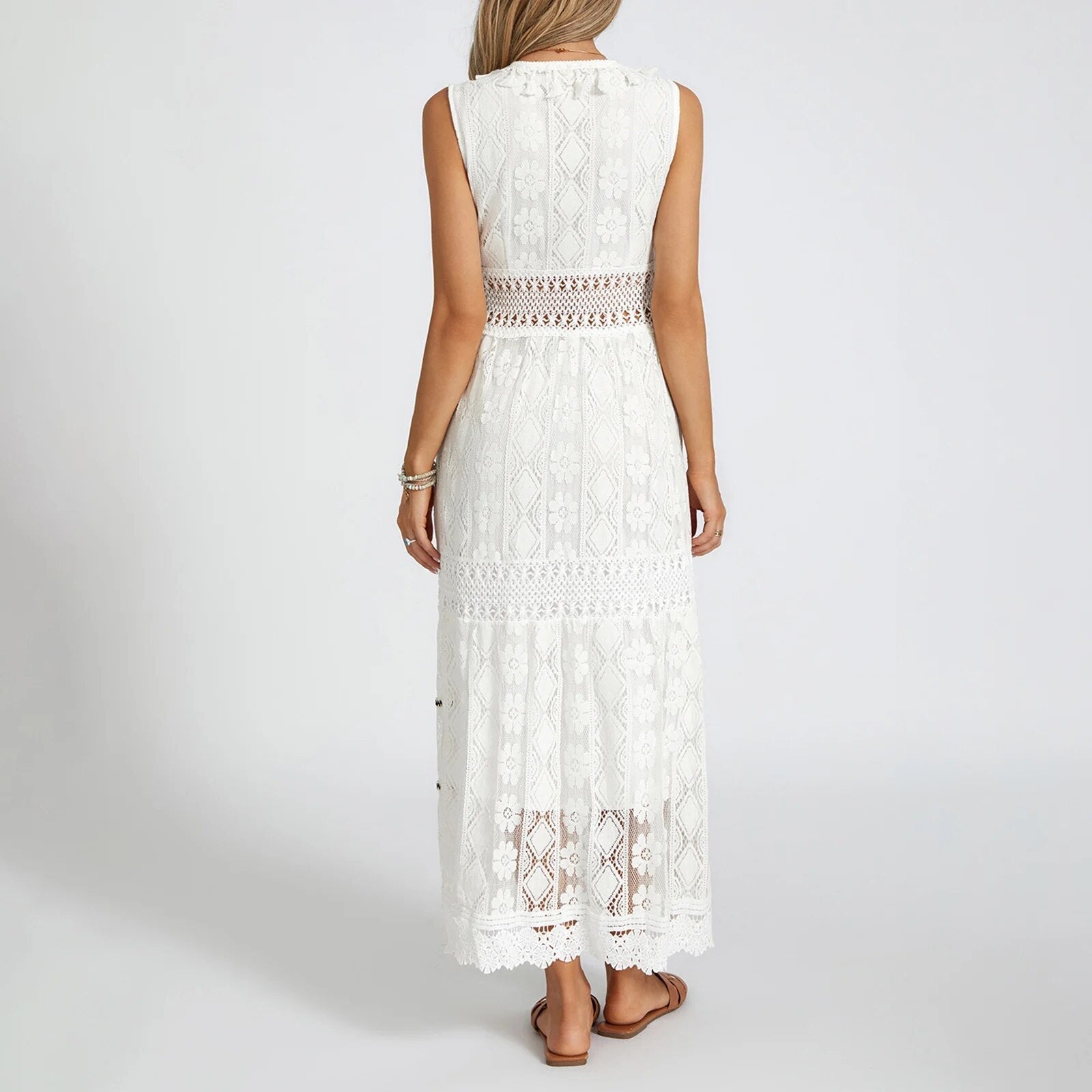 Karen Elegant Boho Dress for Women Vacation Beach Look