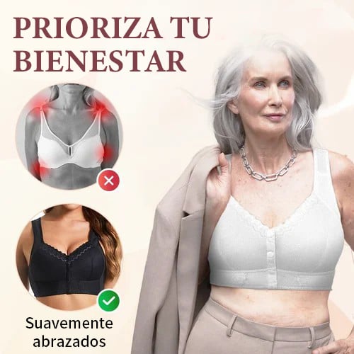 Nuevo Sujetador Transpirable Con Cierre Frontal Para Personas Mayores