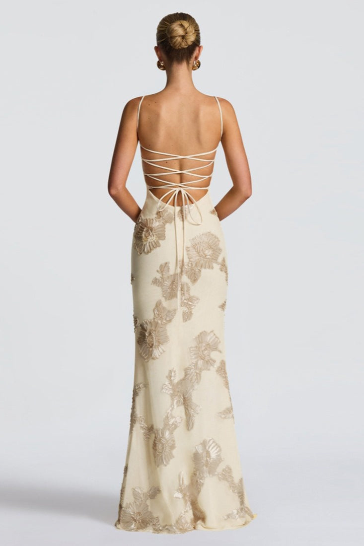 Chic OpenBack Maxi Party Dress