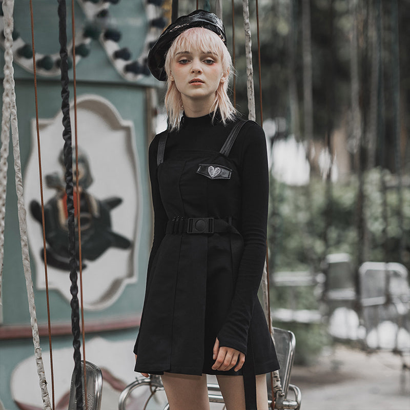 Punk Futuristic Sweet Military Asymmetrical Heartshaped Skeleton Gothic Dress