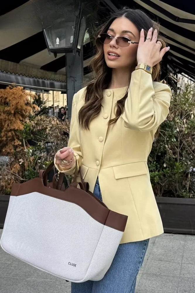 Slim ONeck Long Jacket
