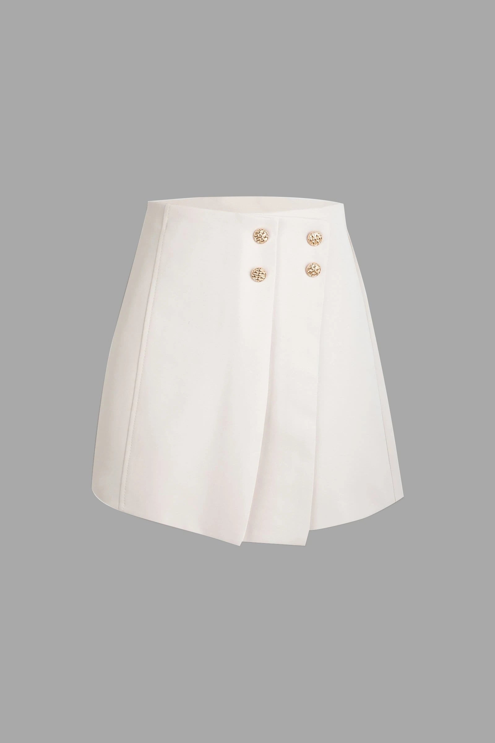 Brystol Beige Asymmetrical Skirt