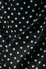 Black Polka Dot Off Shoulder Cami Tie Maxi Dress 3
