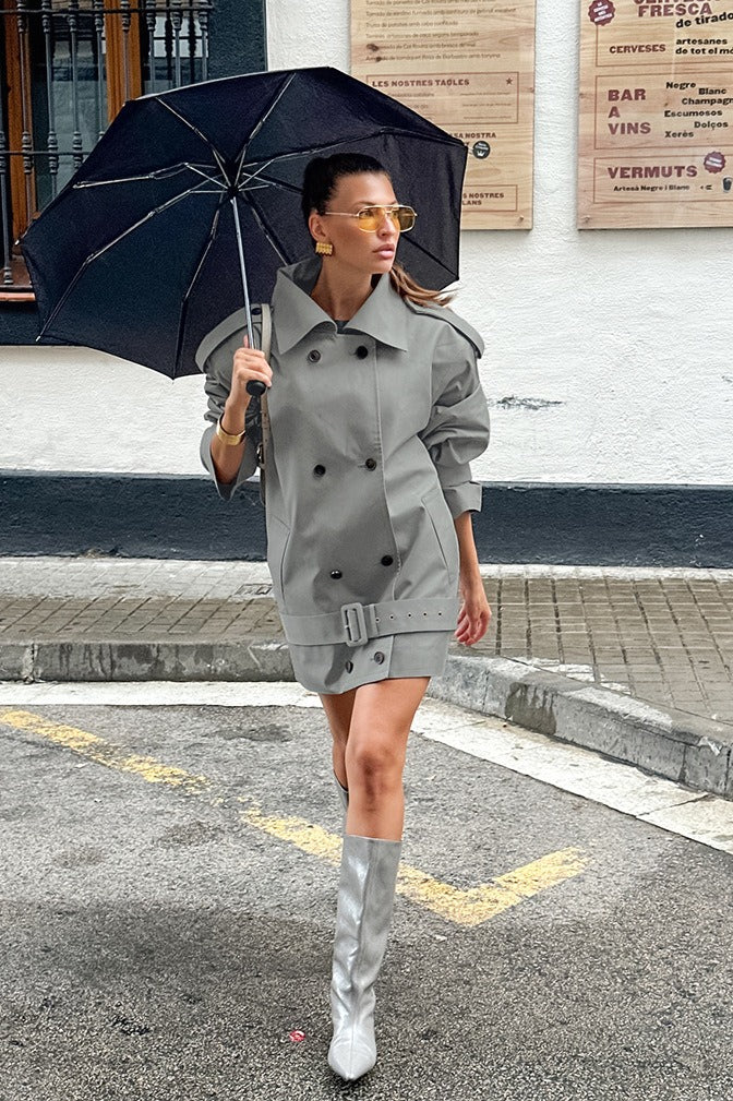 British MidLength Double Breasted Coat