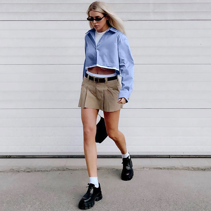 Dark Wash Graceful Y2K Boyfriend Jeans M / Blue Blouses