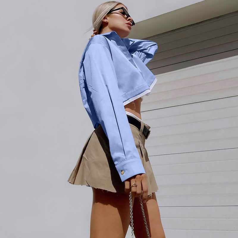 Dark Wash Graceful Y2K Boyfriend Jeans L / Blue Blouses