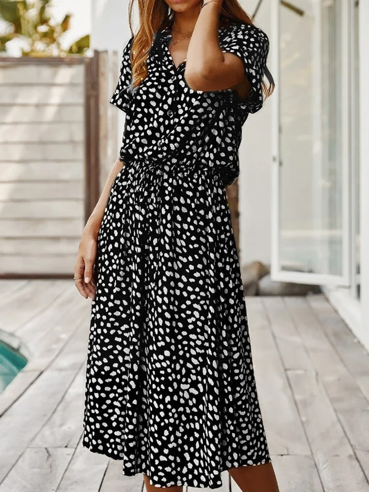 Ludmila Aesthetic Vintage Dress Chic Silhouette Collection
