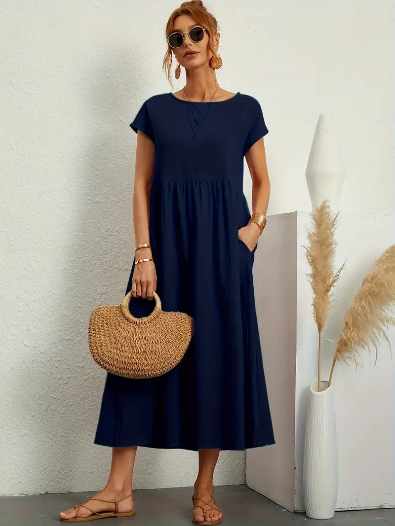 Rosetta Elevated Long Bell Shaped Dress Evening Wear Edit