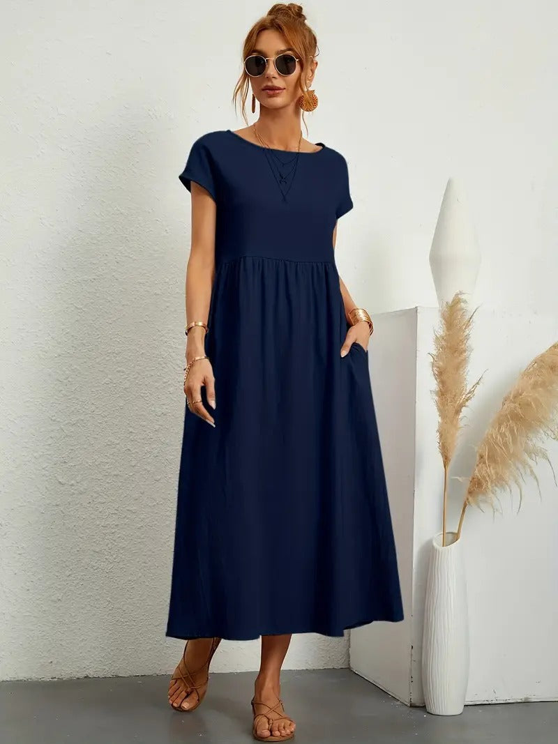 Rosetta Elevated Long Bell Shaped Dress Evening Wear Edit