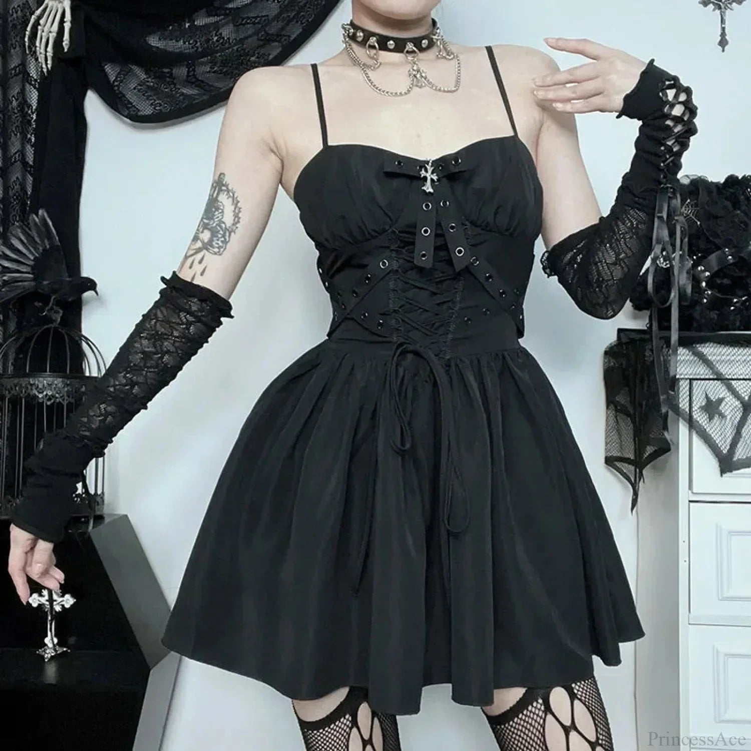 Dress Backless Mini Dress Black / S