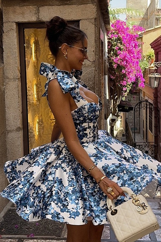 Chic Slim Fit A-Line Floral Dress