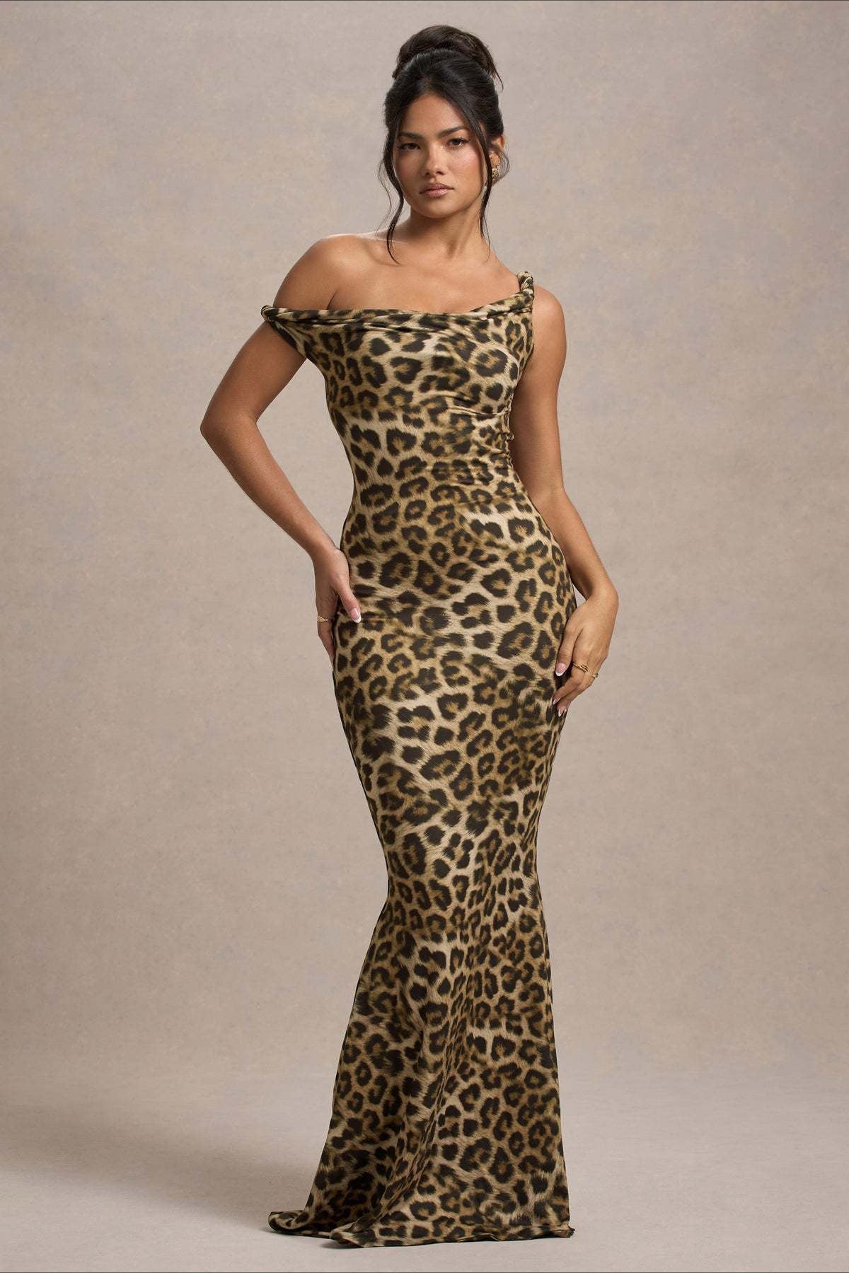Print OneShoulder Bodycon Party Dress