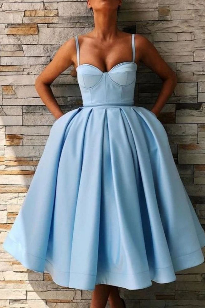High-End Tulle Ball Gown Spaghetti Strap Party Dress