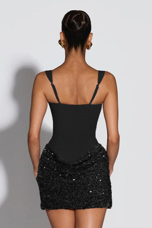 Backless Bodycon Mini Party Slip Dress
