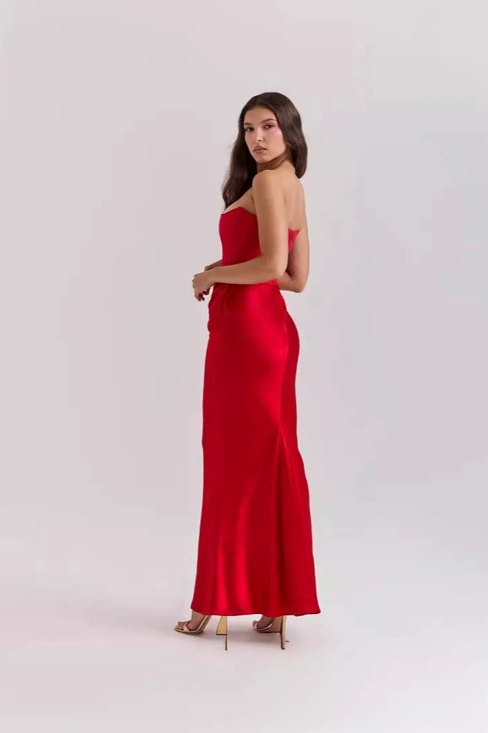 LowBack Strapless Party Dress