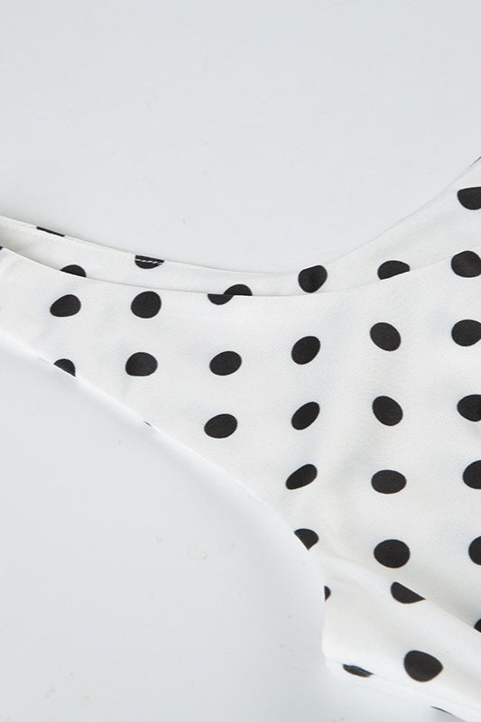 Polka Dot TieFront Slip Dress