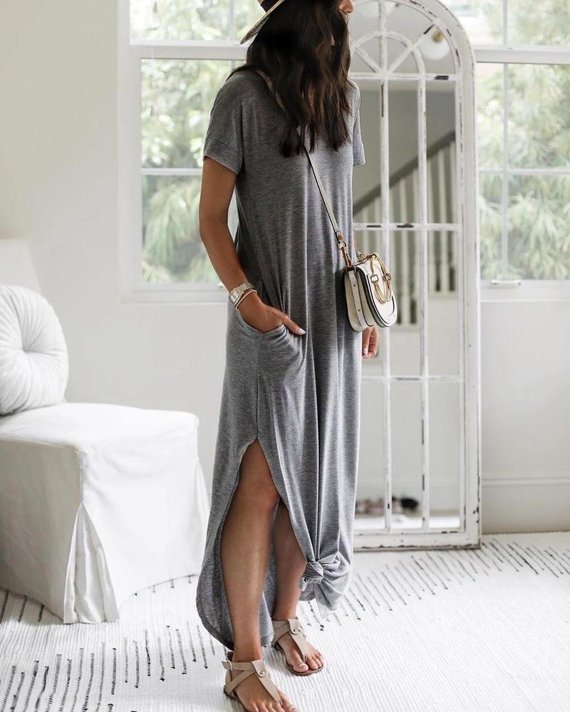 Maribel Timeless Maxi Shirt Dress Boutique Collection