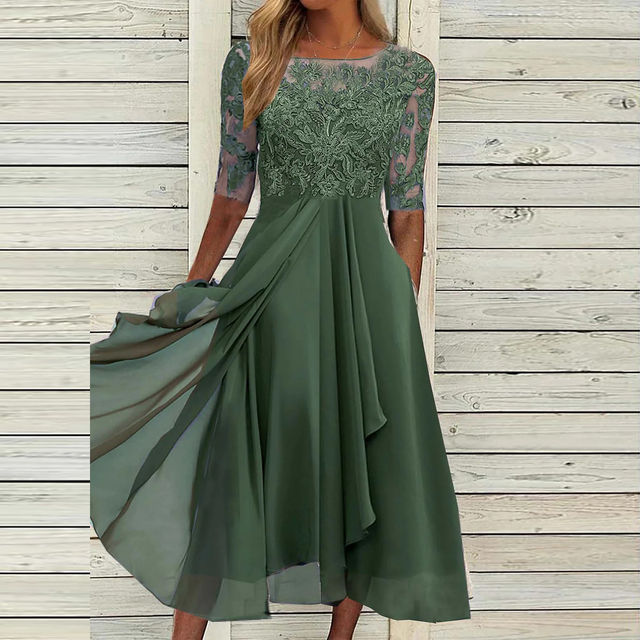 Teresa Statement Summer Dress with a Flattering Fit Evening Wear Edit