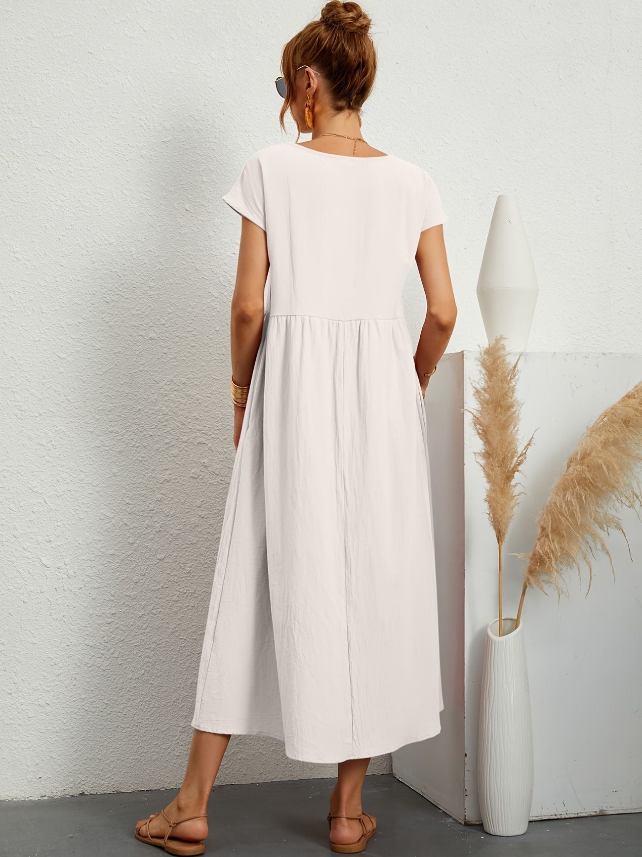 Wanda Elegant Airy Spring Dress for Women Wedding Guest Look