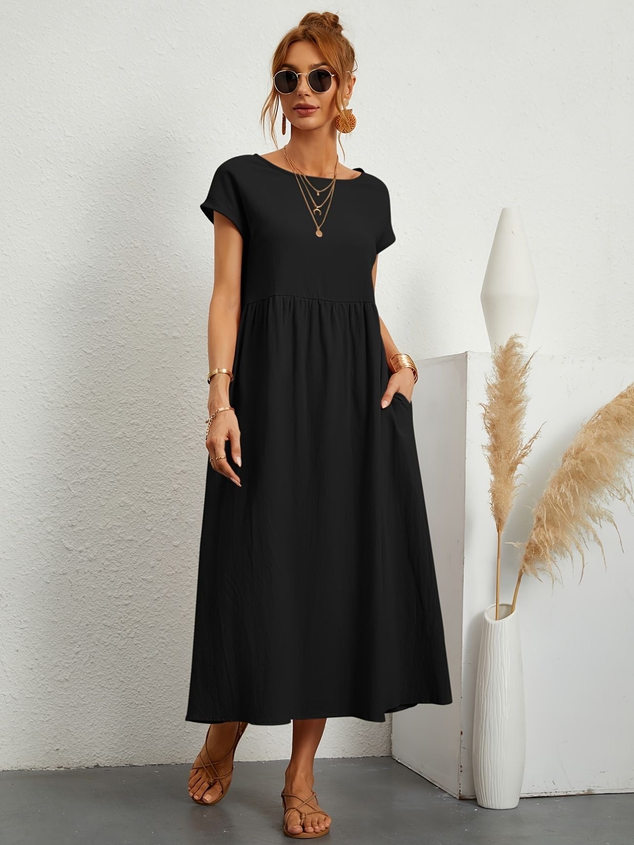 Wanda Elegant Airy Spring Dress for Women Wedding Guest Look