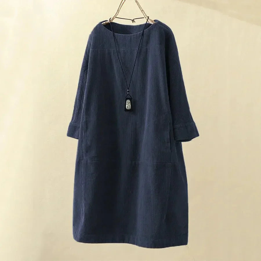 Alfonsina Elegant A-line Dress for Women Date Night Outfit