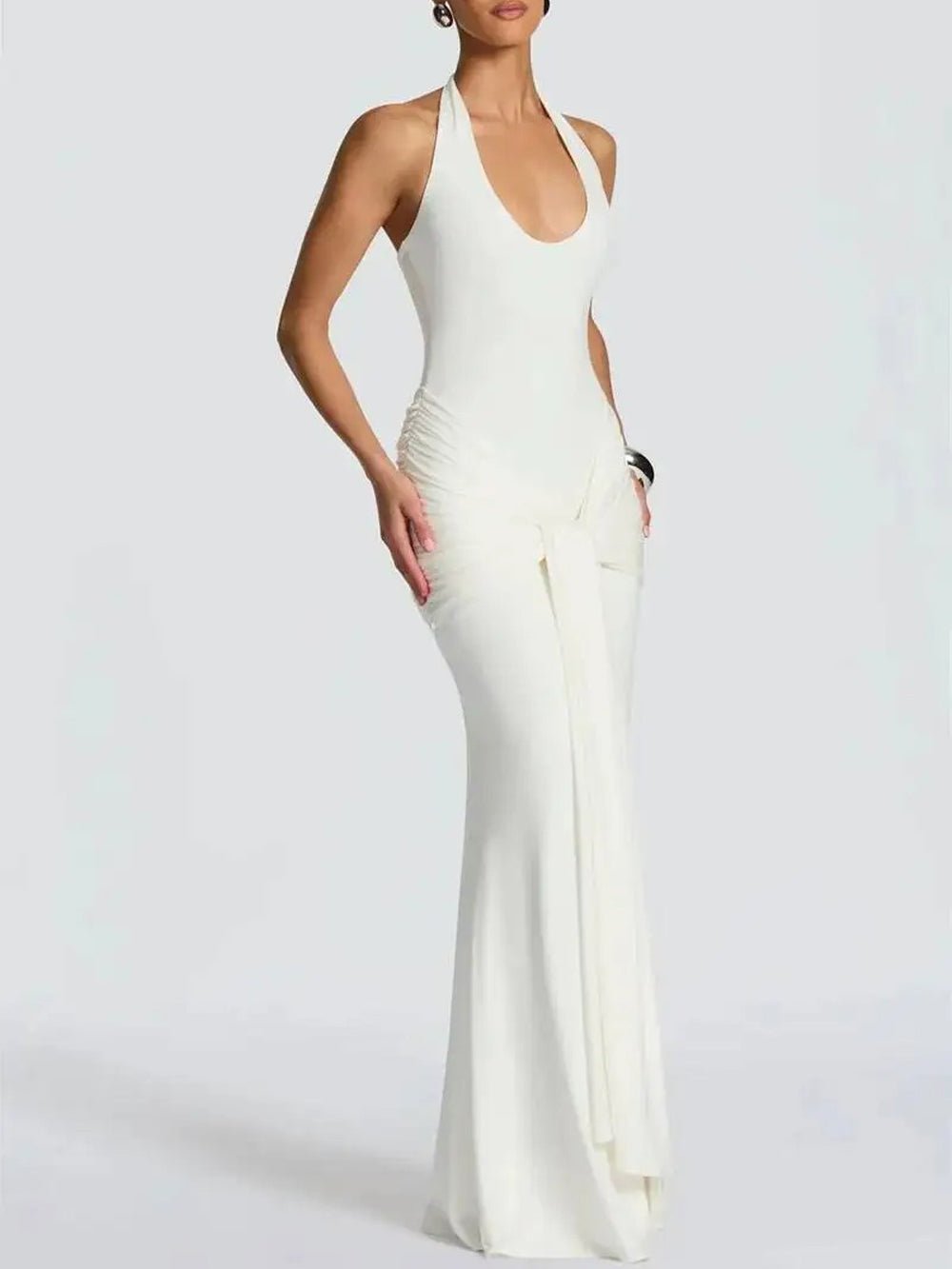 Elodie Halter Cutout Maxi Dress