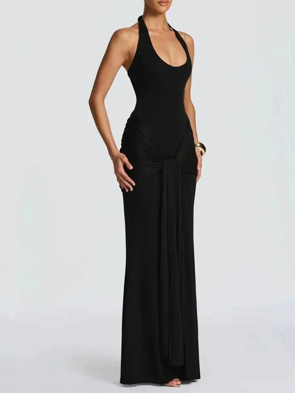 Elodie Halter Cutout Maxi Dress