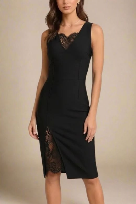 Elsa Bodycon Dress - Classic Black
