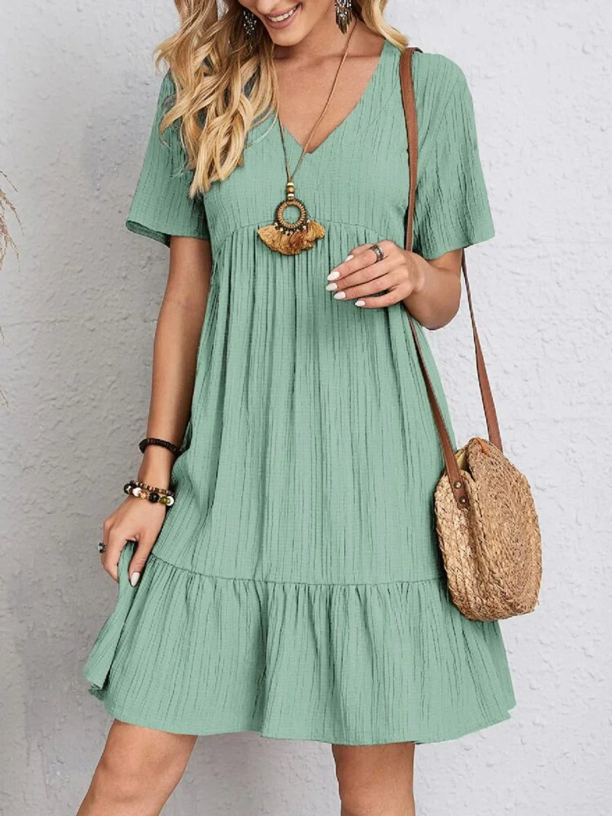 Jacinta Boutique Dress with Belly Cover Chic Silhouette Collection