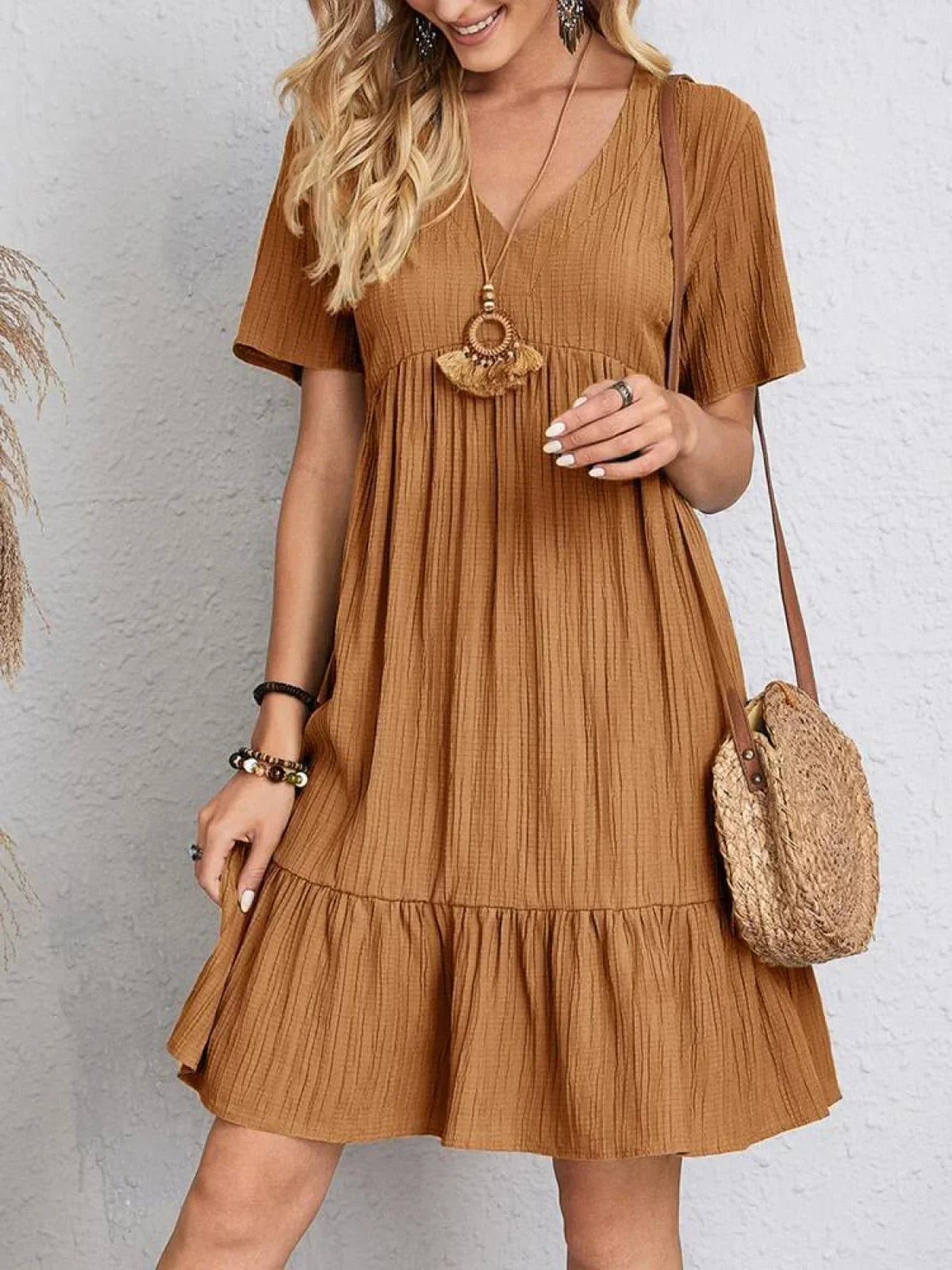 Jacinta Boutique Dress with Belly Cover Chic Silhouette Collection
