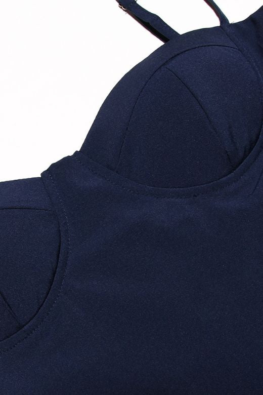Everly Midi Dress - Navy Blue (Sale)