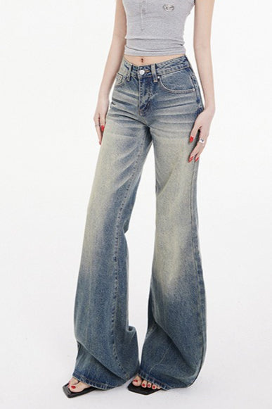 Low Rise Flared Vintage Jeans