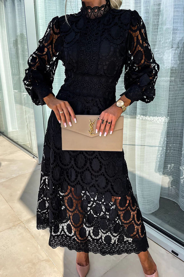 Marta Premium Romantic Lace Dress Statement Occasion Edit