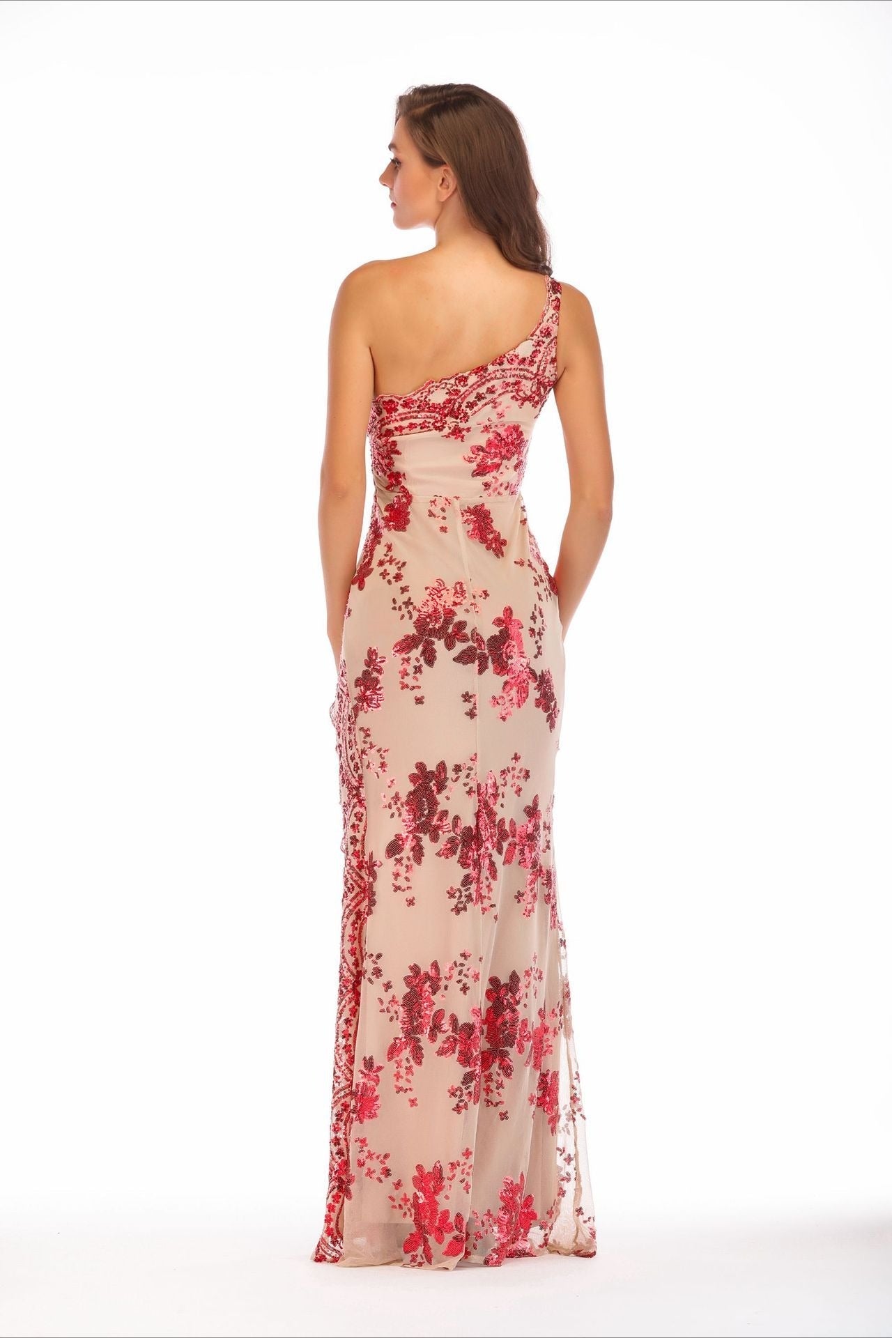 Sequin Backless Asymmetric Dress 7