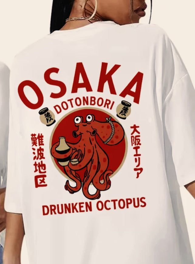 Octopus Graphic Cotton Unisex Tshirt