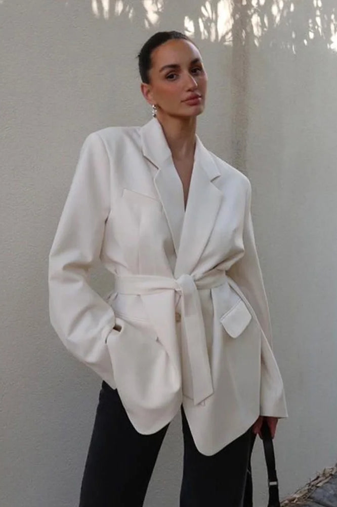 LaceUp Casual Cardigan Blazer