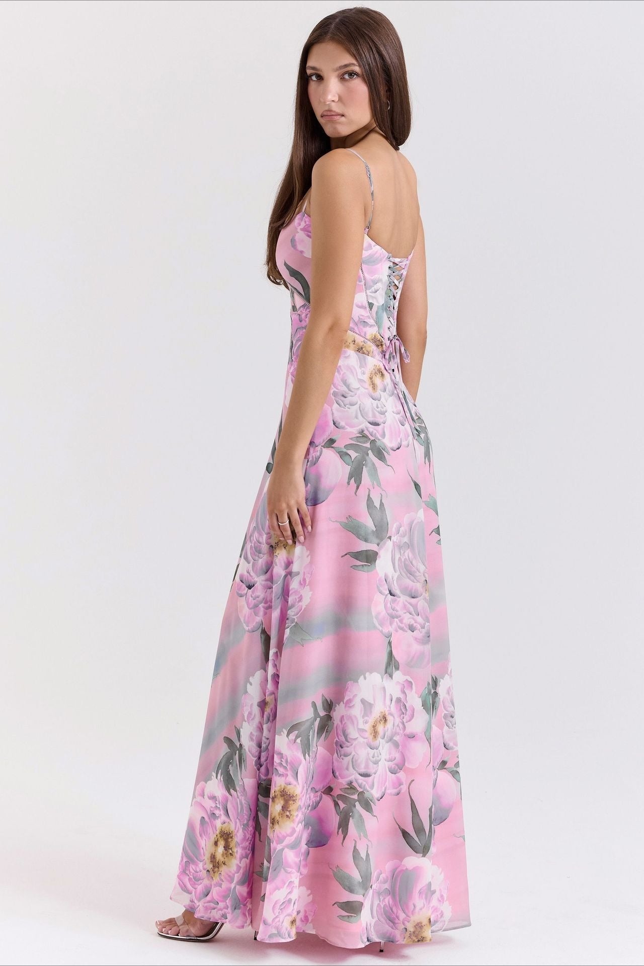 Slim Fit Backless Evening Maxi Slip Dress