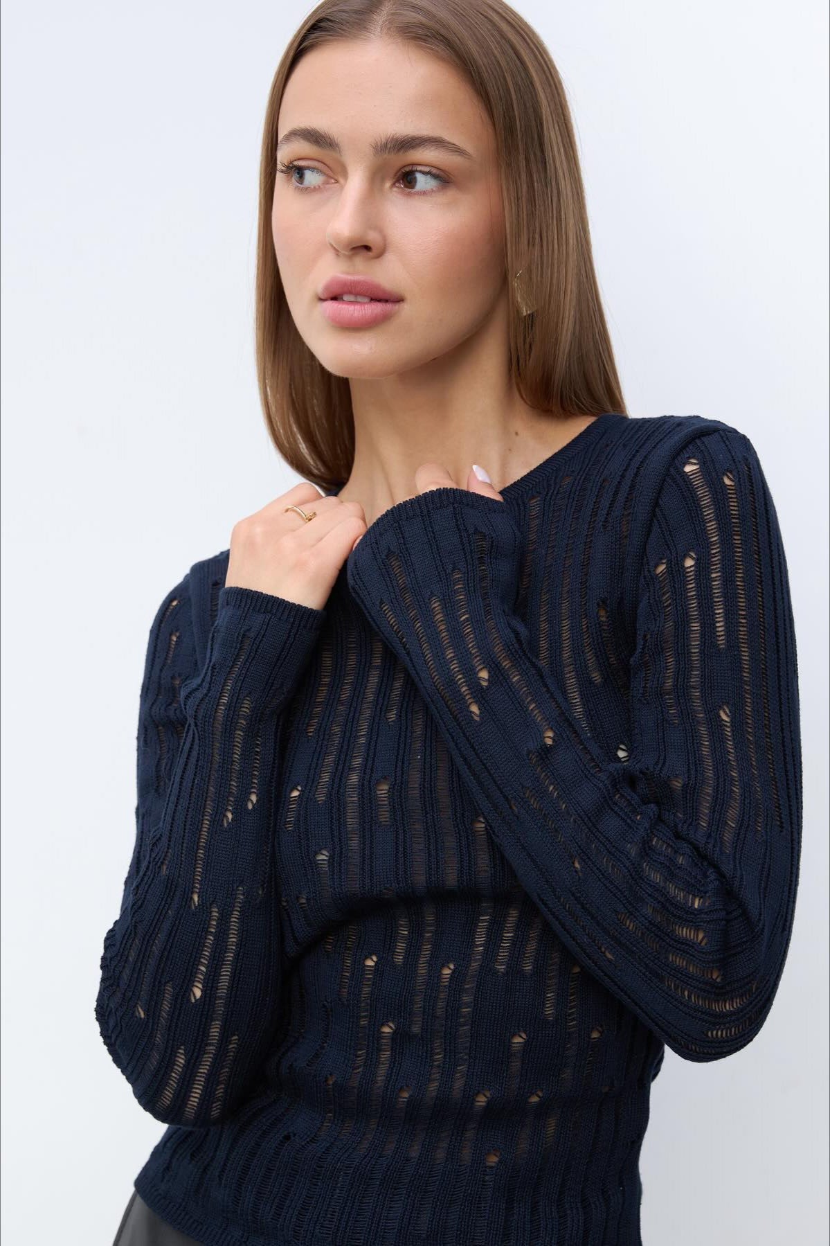 Sheer Elegant Premium Casual Knit Sweater