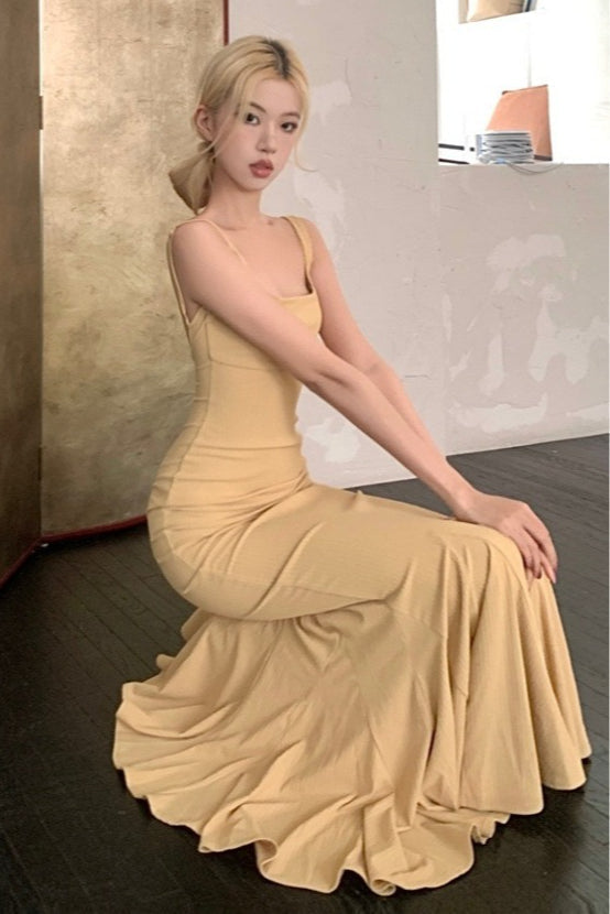 Spaghetti Strap Backless Dress 6