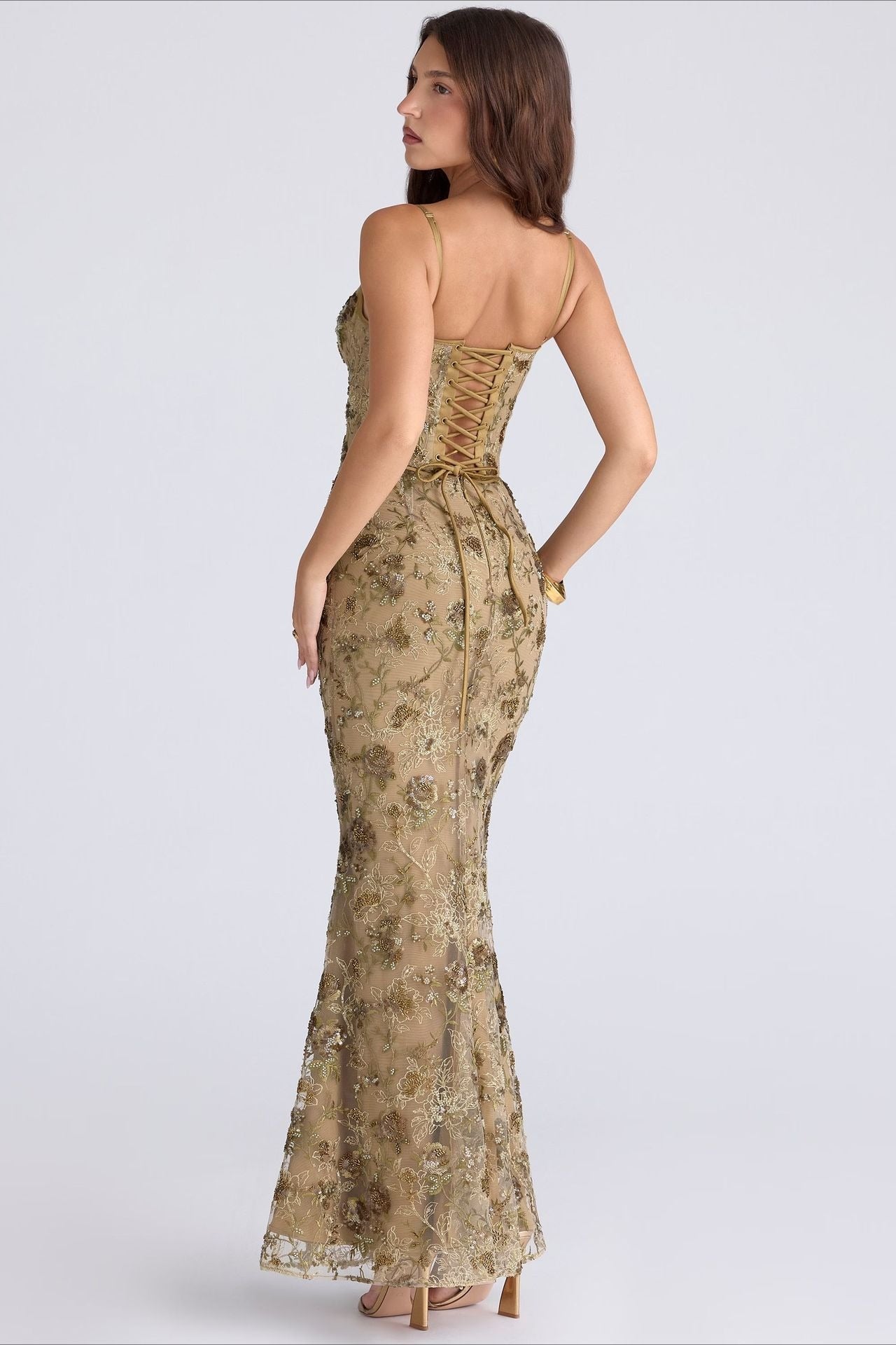 Low Cut Sleeveless Tie Back Slip Dress