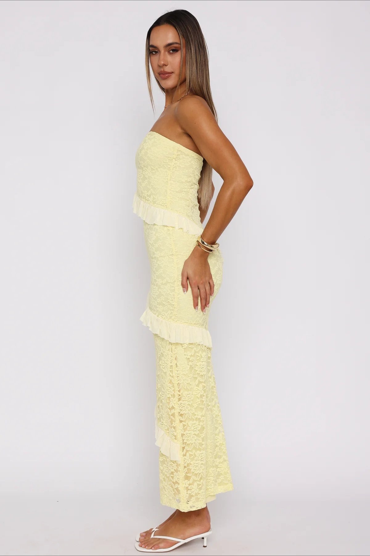 Strapless Maxi Tight Bodycon Dress