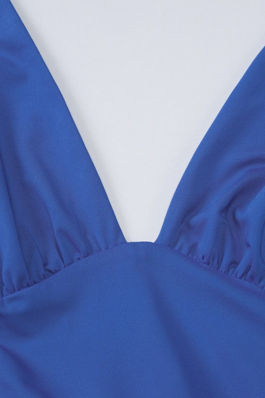 V-Neck Halter Backless Dress 7