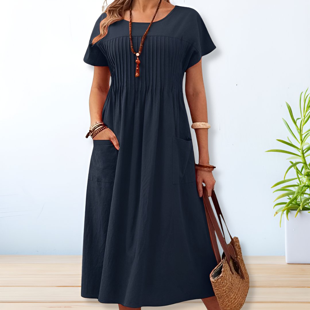 Yolaina Elegant Maxi Dress for Women Brunch Outfit Idea