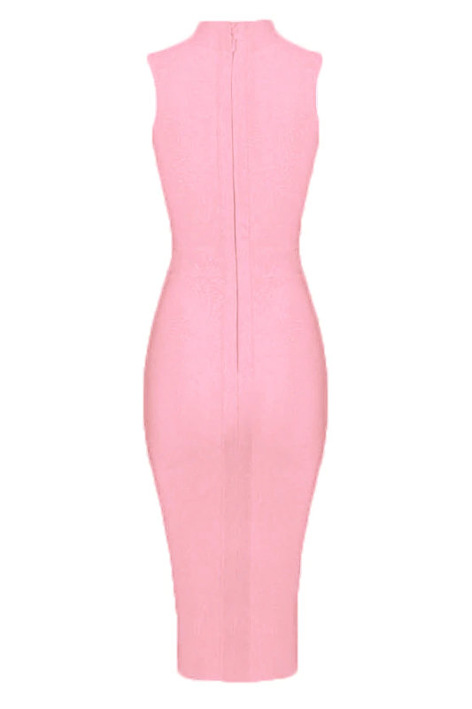 Grace Bandage Midi Dress - Dusty Pink (Sale)