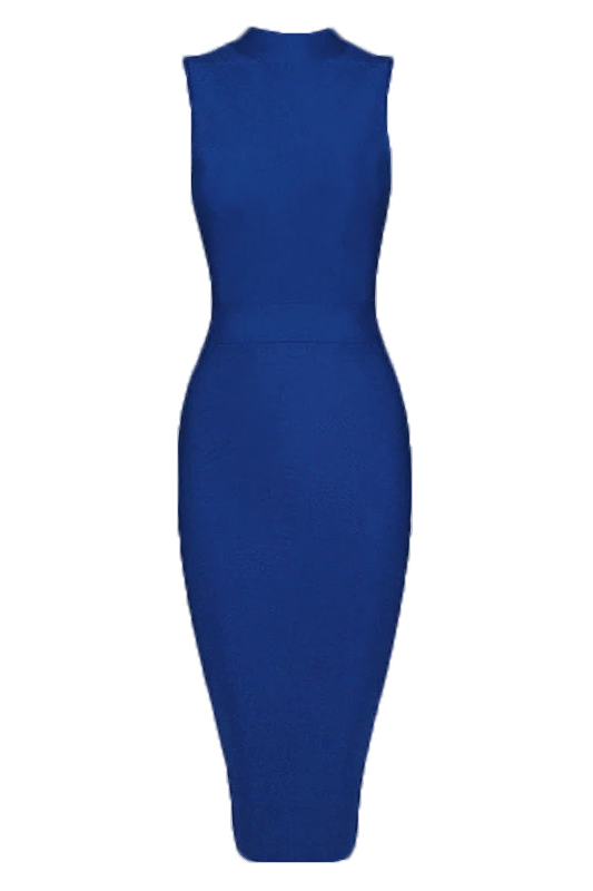 Grace Bandage Midi Dress - Navy Blue (Sale)