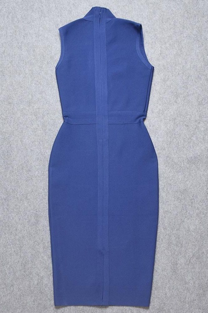 Grace Bandage Midi Dress - Navy Blue (Sale)