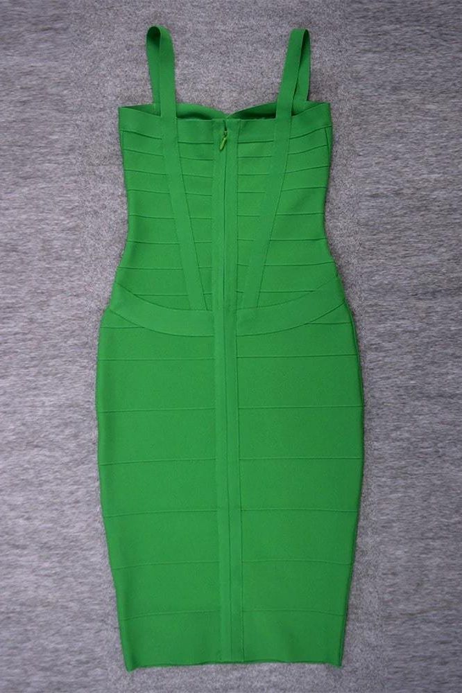Heidi Bandage Midi Dress - Emerald Green (Sale)