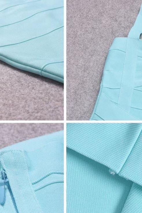 Heidi Bandage Midi Dress - Sky Blue (Sale)